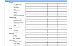 17 Printable Budget Worksheet Templates Word PDF Excel Free