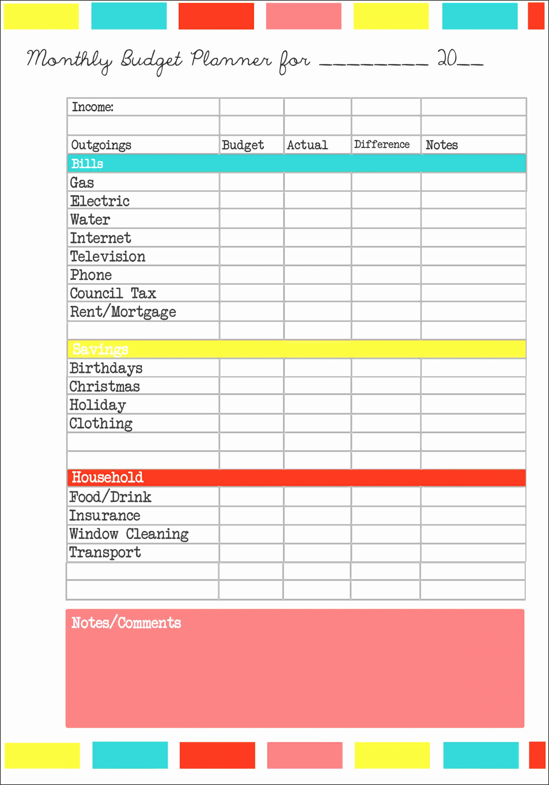 8 Daily Budget Spread Sheet Template SampleTemplatess SampleTemplatess