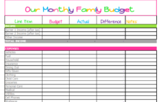 Cute Monthly Budget Printable Free Editable Template Monthly Budget
