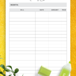 Download Printable Simple Budget Template PDF Budget Template