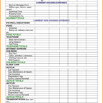Excel Spreadsheet For Small Business Expenses In Small Business Budget