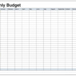 Family Monthly Budget Worksheet Budget Spreadsheet Monthly Budget