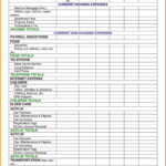 Family Monthly Expense Calculator Worksheet Sample Templates