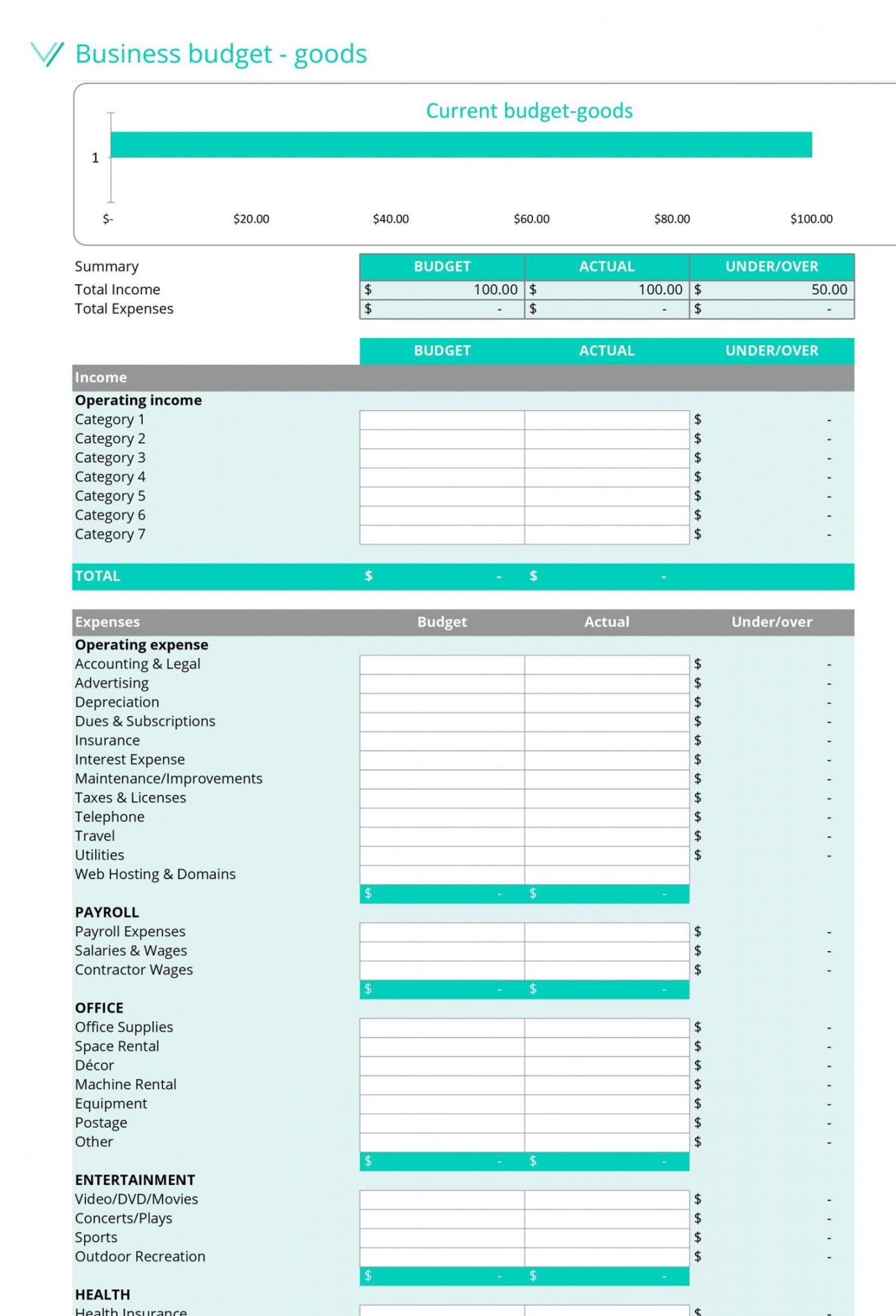 Free 37 Handy Business Budget Templates Excel Google Sheets Group 