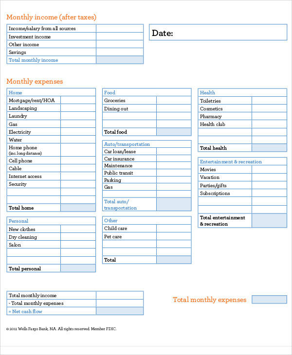 FREE 41 Sample Budget Forms In PDF MS Word Excel