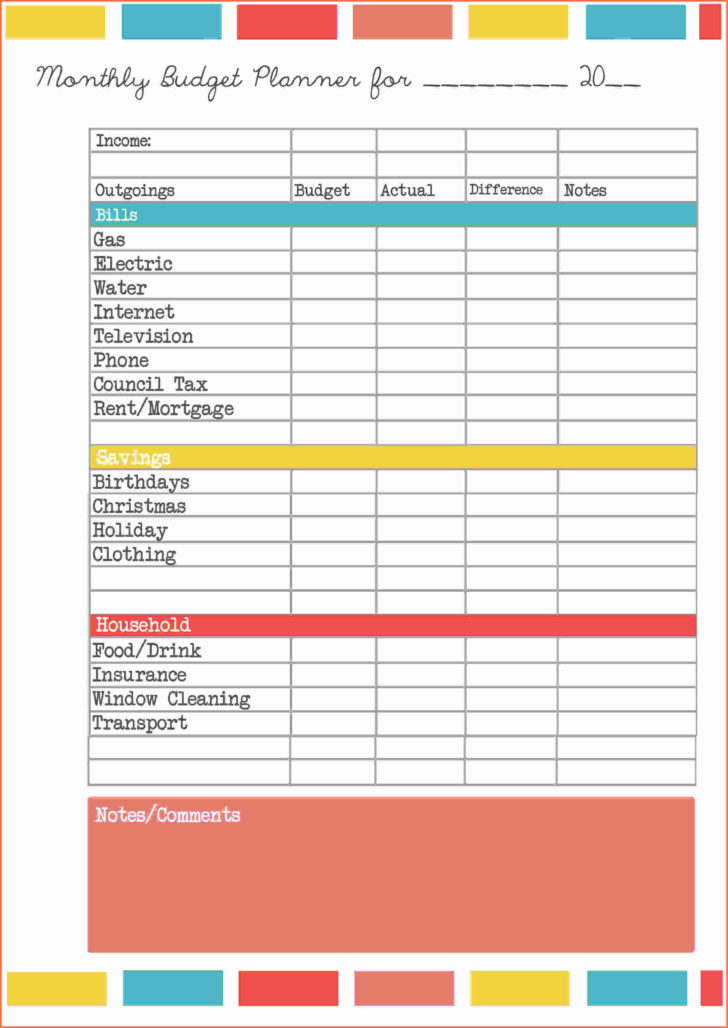 Free Budget Spreadsheet Template To Download