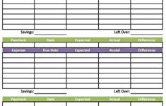 Free Monthly Budget Spreadsheet Template Excelxo