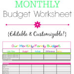 Free Monthly Budget Template Cute Design In Excel