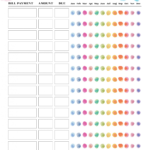 Free Printable Colored Monthly Budget Template PDF Download