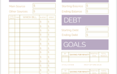 Free Printable Monthly Budget Template