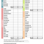 Free Printable Monthly Budget Worksheet Template