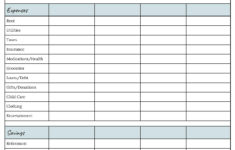 Free Simple Budget Spreadsheet PrinterFriendly