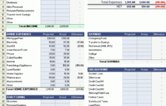 Household Budget Worksheet For Excel