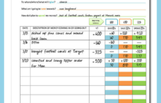 Instant Download Printable Budget Form For Kids Teach Children How To