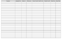 Monthly Bill Organizer Spreadsheet Template Download Printable PDF