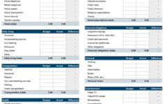 Monthly Budget Planner Free Budget Spreadsheet For Excel
