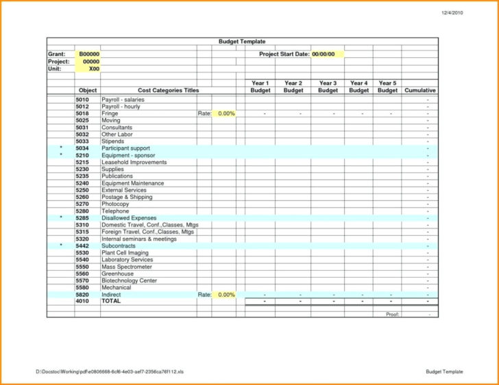 Budget Sheet Template Excel Office