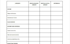 Pin On Budget Template