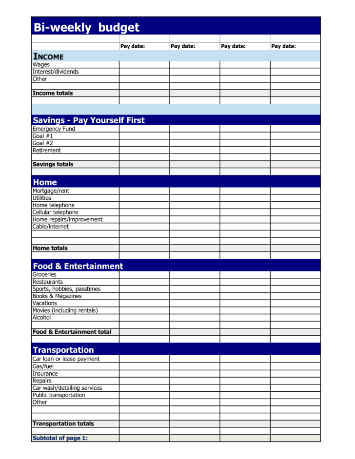 Free Editable Printable Budget Template Budget Sheets FREE Printable