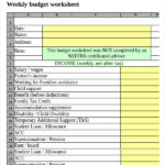 Printable Budget Worksheet 22 Free Word Excel PDF Documents