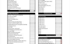 Printable Budget Worksheet 22 Free Word Excel PDF Documents