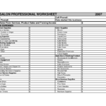 Salon Spreadsheet Db Excel