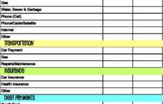 Sample Household Budget Spreadsheet Excelxo