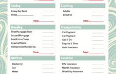 Simple Budget Worksheet Free Printable Simple Budget Worksheet