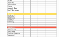 Small Business Budget Spreadsheet Pertaining To Business Expense