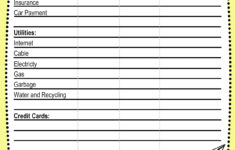 Template For A Household Budget The Best Free Software For Your